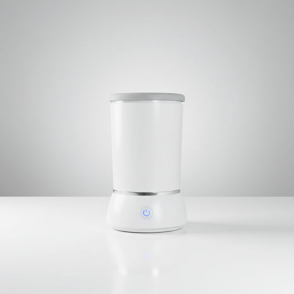 Pet automatic foot wash pedicure cup with packaging on a white background