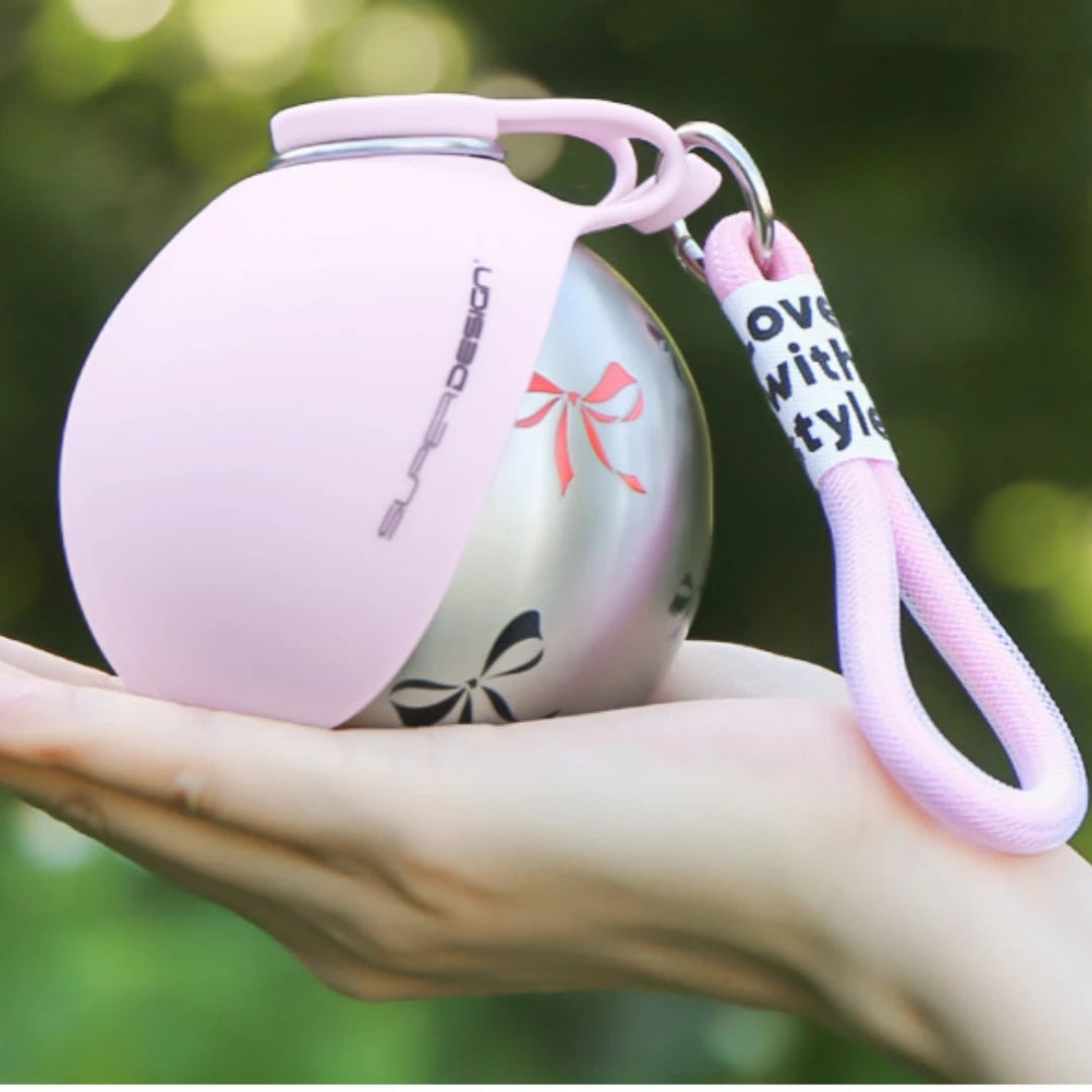 2-in-1 Stainless Steel Dog Water Bottle