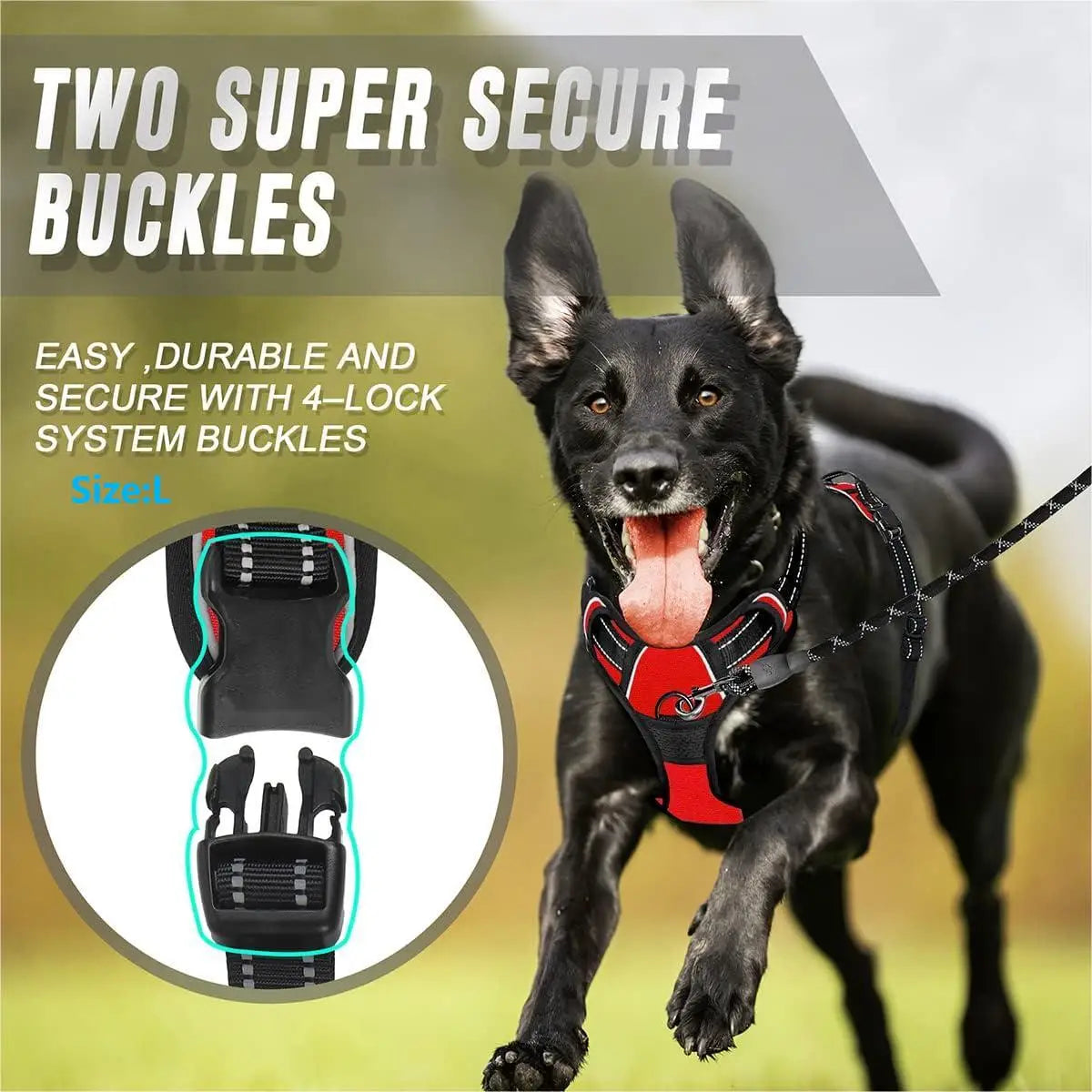 Adjustable No-Pull Dog Harness