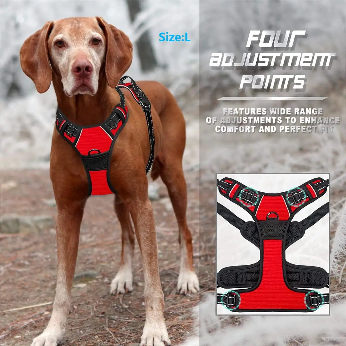Adjustable No-Pull Dog Harness